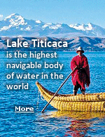 The highest and largest lake in South America is Lake Titicaca in Peru. What is it that gets my attention? Is it the beautiful mountain scenery? The abundant wildlife? The interesting local people?                            No, I just like to say ''Titicaca''.   